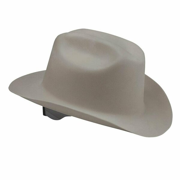 Jackson Safety Western Hard Hat, Ratchet (4-Point), Gray, 4 PK 19525
